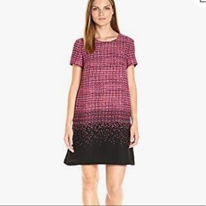 CeCe by Cynthia Steffe Women's Kayte-s/s Tweed Ombre Shift Dress